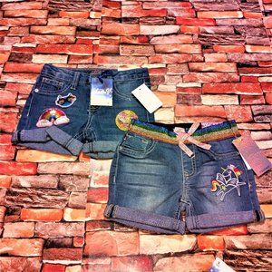 Vigoss NWT Little Girls Denim Shorts 2 Pair Sizes 4 & 5 Available